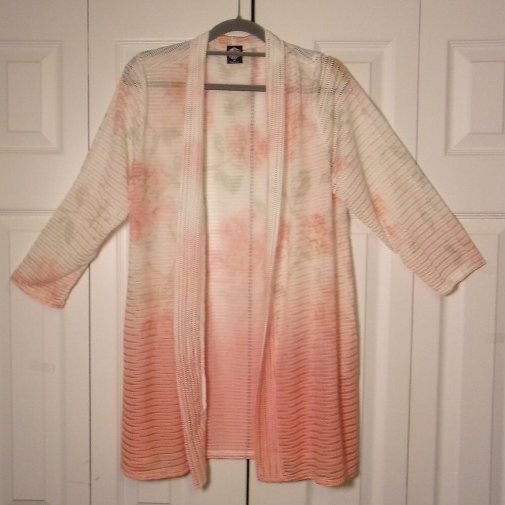 CAL STYLE Lightweight Summer Cardigan Size Medium